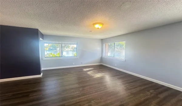 Livingroom featuring a serene water view