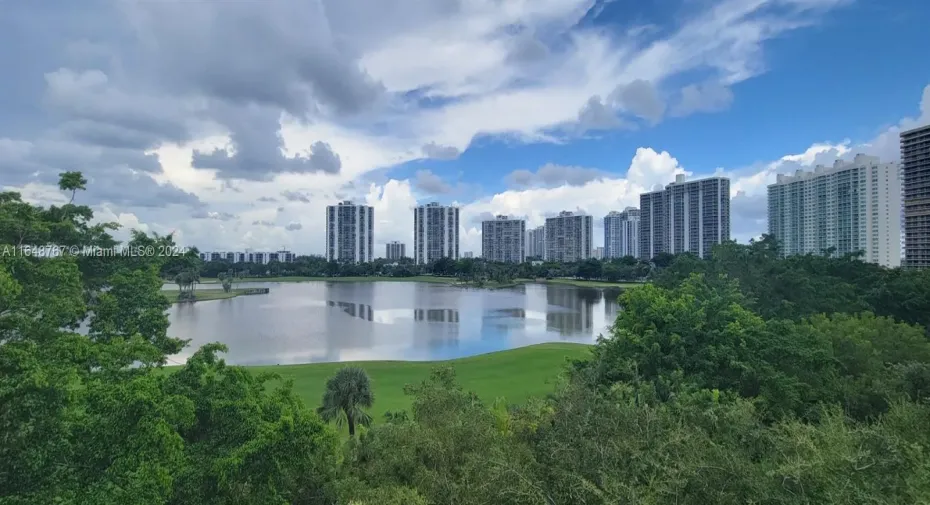 view from the pool area