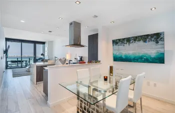 dining nook, open kitchen