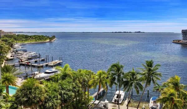 Direct view of Biscayne bay