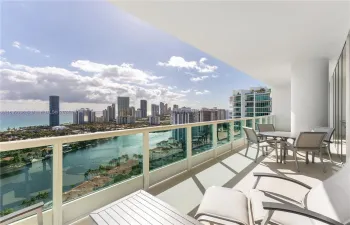 Fabulous Direct East Views from a spacious terrace