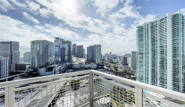 View from balcony of Downtown Miami