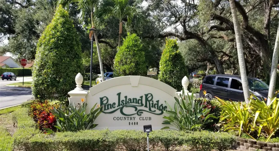 Front entrance sign