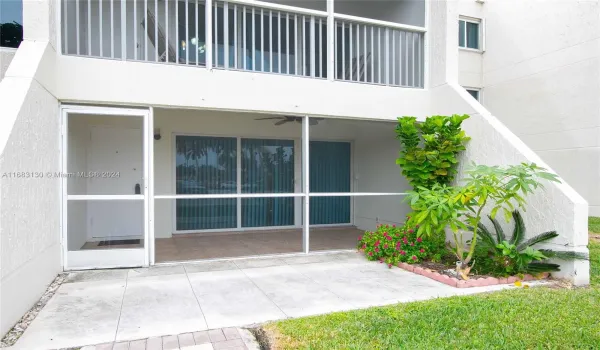 Back Patio with convenient entrance