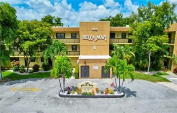 Completely Remodeled Corner Unit comes fully furnished, turn key, adorable unit in the desirable Bella Mar. This 4th floor corner condo features 2 Bedroom 2 Bathrooms. Numerous updates, washer/dryer hook ups, screened patio off the living room overlooking the pool area. equipped with accordion style hurricane shutters on the windows. Enjoy the resort style heated swimming pool or a game of bocce in this boutique 55+ age restricted community. Great location, you can walk or bike to the Deerfield beach!