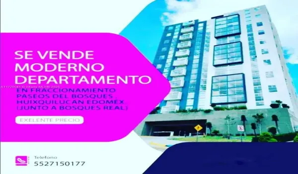 Edificio con Estacionamiento para tres vehículos en Frac. Paseos del Bosques Huixquilucan EdoMex junto a Bosque Real.