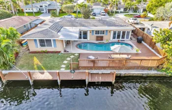 Aerial waterfront view