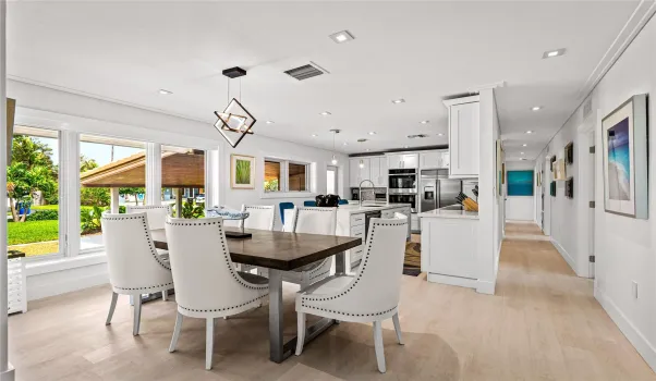 Dining area off the kitchen/living room.