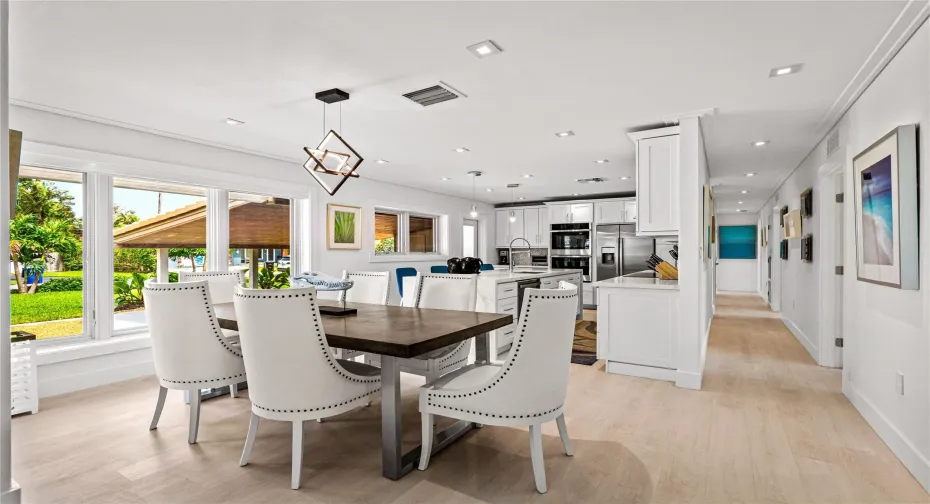 Dining area off the kitchen/living room.