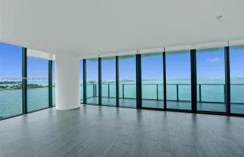 Floor to ceiling windows provide lots of natural light