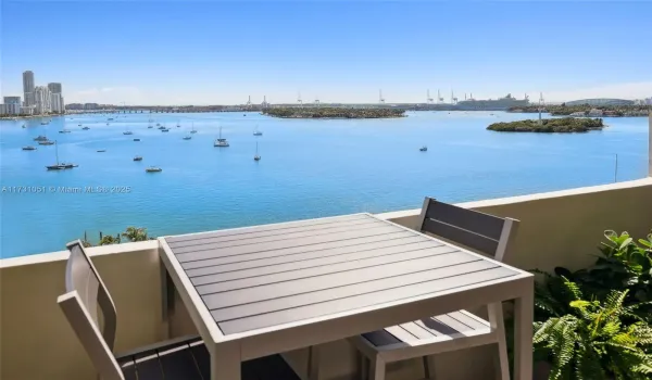 Stunning views of Biscayne Bay and downtown from your private balcony