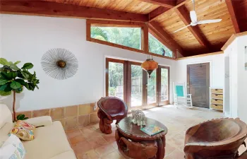 Pool home w/BEAUTIFUL vaulted wood ceiling in primary bedroom