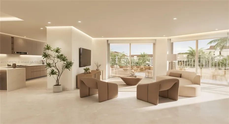 Rendering of Renovated Unit