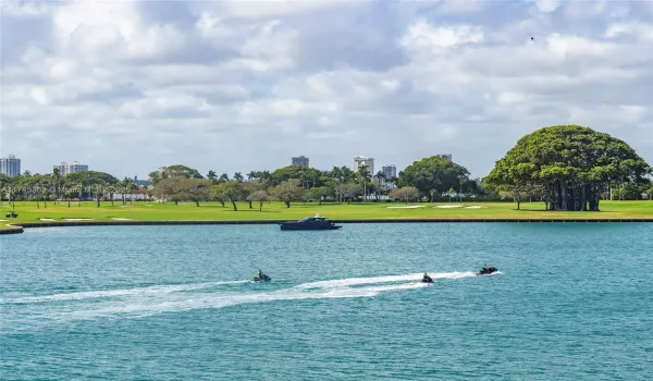 Multi-Million dollar yachts resting by the 'Billionaire Bunker' AKA Indian Creek.