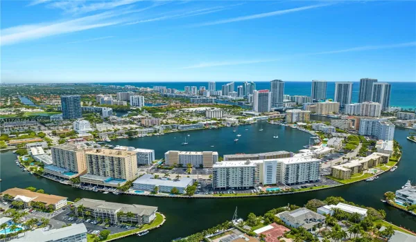 Top Waterfront Location.  Ocean View Towers is located in Golden Isles, Hallandale Beach. Located minutes driving from the Ocean, minutes walking from Shopping, Dining, Entertainment and Supermarkets.