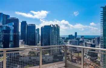 View from the balcony on the 39th floor