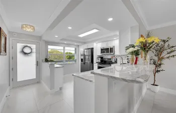 Kitchen and entryway