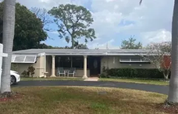 Covered front porch, circular driveway