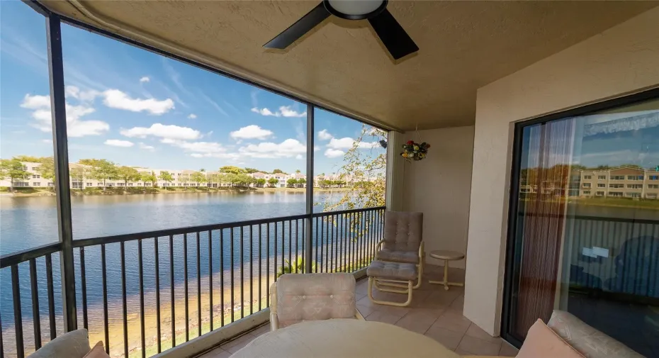 Enjoy your morning coffee or beautiful sunsets from your private screened patio