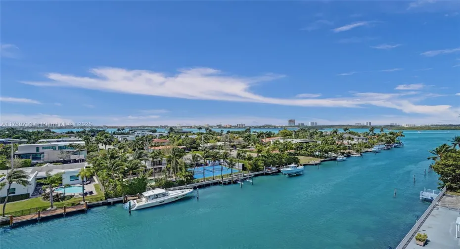 Intercostal bay view from the balcony