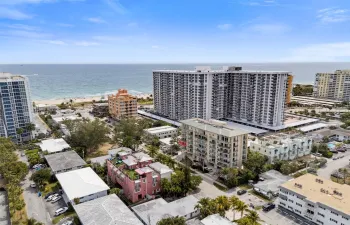 A boutique building within a half block to the beach.