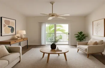 staged living room