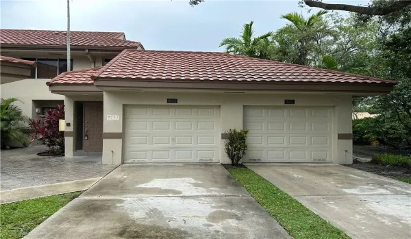 1 Car Garage on the left.
