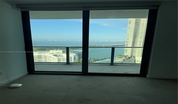 View from the living room out to the bay