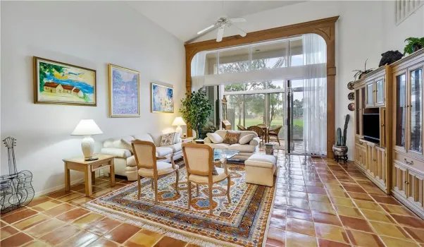 Valulted celings in spacious Living Room
