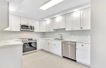 Plenty of cabinets and counter space