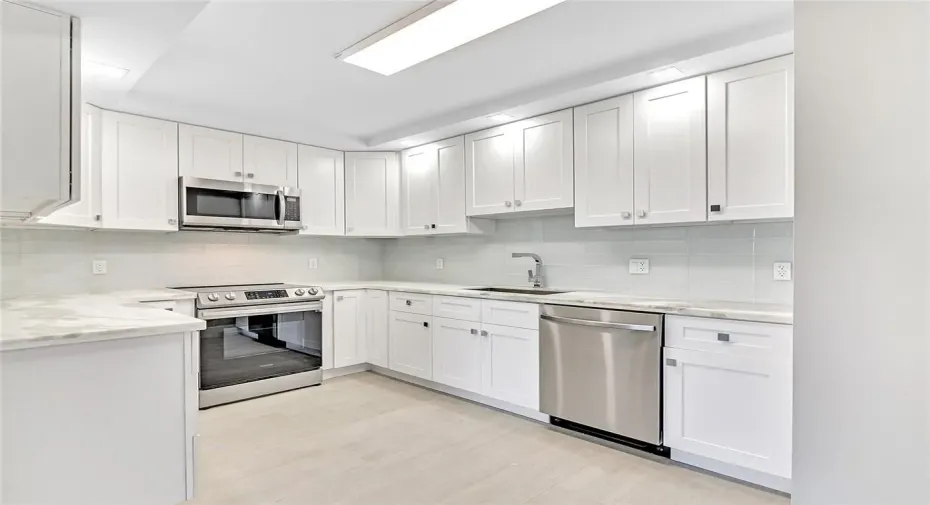 Plenty of cabinets and counter space