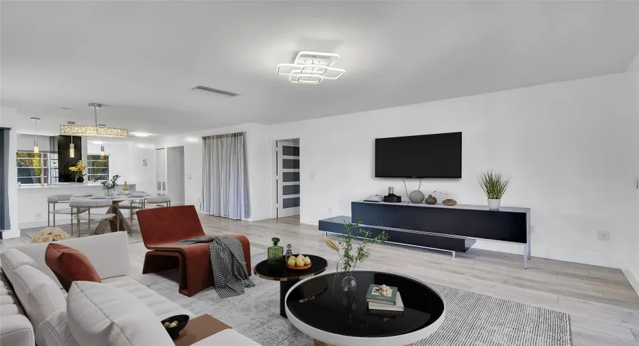 Virtually Stagged Living Room