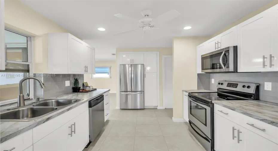 STAINLESS STEEL APPLIANCES AND PANTRY