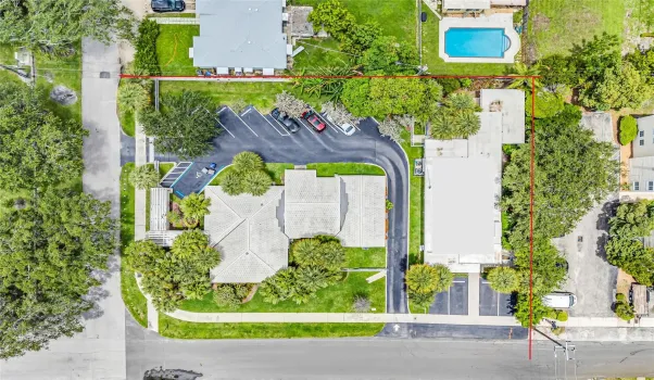3 lots located on a corner - currently with 2 buildings