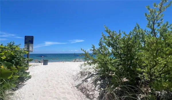 Steps to amazing white sand beach