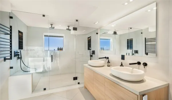 Master Shower Intracoastal & Sunset Views